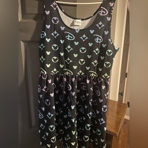 Disney Patterned Babydoll Style Dress NWOT